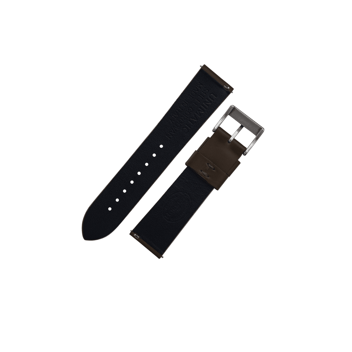 Two-Piece Cordovan Shell Leather Strap